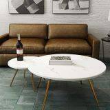 High Quality Round White Coffee Table Calacutta White Table Top thumbnail-4