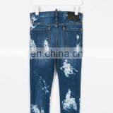 DiZNEW OEM High Quality Blue Painting Denim Clothing Kids Boys Biker Jeans Pants thumbnail-2