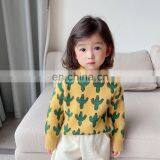 2020 Children's Clothing Autumn and Winter New Children's Sweaters Korean Casual Cactus Pullover Crew Neck Sweater thumbnail-1