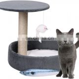 Cat Tree Tower Condo with Sisal Scratching Post Climbing Playing Pet Stand House Bed Furniture Perch