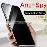 3D 5D Full Coverage Anti-Glare Keeping Secret Anti Shock Tempered Glass Privacy Screen Protector for Iphone x xr xs xs Max thumbnail-3