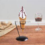 Fake Snack Decoration Props Simulation Dummy Ice Cream Waffle Cone Sample Mould Display With Snack Rack thumbnail-6
