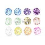 Classical Type Good Quality Chinese Wholesale 12 Colors Hexagonal Shape Glitter Sequins Nail Art Decoration