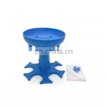 6 Shot Glass Dispenser For Filling Liquids Cocktail Plastic Dispenser With 6 Cups for Party Weekend