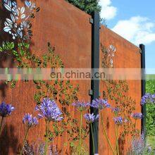 Custom Decorative Corten Steel Metal Screen Used for Garden Landscape thumbnail-2