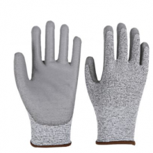 HPPE Fiberglass Liner PU Coated Level 3 Cut Resistant Gloves Bagloves thumbnail-3
