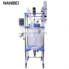 Chemical Mixing Stirring Double Layer Glass Biodiesel Reactor