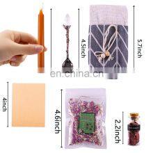 Natural Crystal Stone With Herbs Witchcraft Scented Candle DIY Scented Candle Making Accessories Kit Supplies Tools Set thumbnail-5
