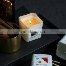 Wholesale Smokeless Wedding Gift Glass Jar Custom Aromatherapy Luxury Fragrance Soy Wax Scented Candle thumbnail-5