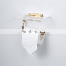 Experienced Manufacturer Certificated Toilet Paper Towel Holder Wall Mount With Phone Shelf Rack thumbnail-4