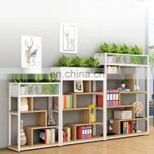 80cm Width Office Decorative Partition Home Partition Flower Stand Nordic Floor Rack Bookshelf Balcony Flower Storage Organizer