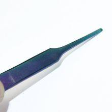 Colorful Flat Mouth Tweezers Anti-static Stainless Steel High-precision Clip Stamp Plucking Hair Phone Maintenance Thickened Flat Head Tweezers 13 Tweezers thumbnail-4