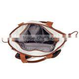 Stylish Stripe Cotton Canvas Nappy Baby Diaper Bag thumbnail-4