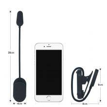 2024 New Style LED Clip on Mini Reading Light USB Rechargeable Book Light for Reading in Bed thumbnail-6