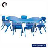 JT16-5704 GuangZhou Wholesale 6 People Cheap School Furniture Kindergarten Table And Chair thumbnail-2