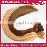 top quality cheap 100% human hair clip in hair extension