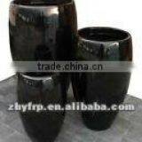 Blue Glazed Garden Pots