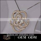 Not to be Missed Goods Stone Silver Pendant Silver Flower Pendant thumbnail-3