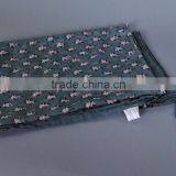 New Autumn Winter Wide Tassel Position Printed Floral Voile Scarf thumbnail-3