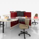 Modern Cheap Cuved Cubicles Office U Shape Workstation 3 Seats Staff Table (SZ-WS359) thumbnail-4