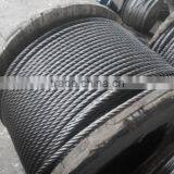 Ungalvanized Steel Wire Rope With 6*36+IWRC