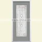 9 Panel Pvc External Metal Door With Wooden Edge thumbnail-4