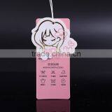 Printed Paper Hang Tags With Plastic Seal for Clothing