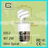 E012 advance quality cheap price china mini spiral energy save lamp