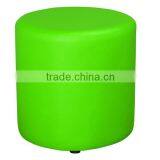 Faux Leather Round Ottoman for Home Living Room Under Mail Order thumbnail-1