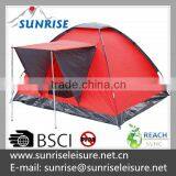 56214# 3 Person Red Camping Bow Tent thumbnail-1