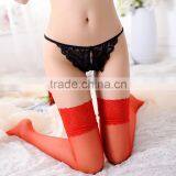 Japanese Sexy Women Sheer Lace Top Tigh High Stockings thumbnail-1