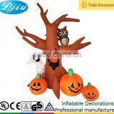 DJ-209 Inflatable Halloween Tree Pumpkin Ghost Front Yard Decor LED Light Characters Quality Choice thumbnail-1