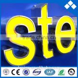 3d letter high bright stainless steel side led signs for sale