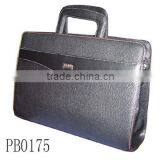 China Supplier Wholesale pu Leather Briefcase Bag Professional Laptop Bag Leather Document Bag thumbnail-1