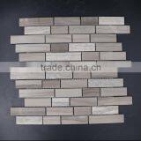 Brick Style White Wooden Marble Mosaic for Interior Decorative thumbnail-2