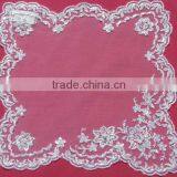 Guangzhou Wedding Tablecloth WIth Beads And Cord White
