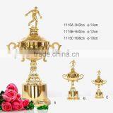 Soccer Trophy Three Sizes Custom Football Trophy Metal Award Cup