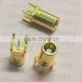 SMB Female Jack Center Solder for PCB Mount RF Connector