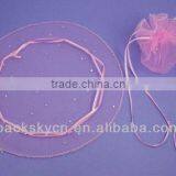 Unique Green Organza Candy Bag With Ribbon thumbnail-6