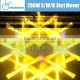 Stage Lighting Manufacturer Wholesale Beam Spot Wash 280W 3 in 1 Moving Head Light thumbnail-4