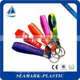 High Qualiry Promotional Keyring Plastic Silicone Band Keychain thumbnail-6