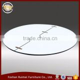Wholesale white PVC surface dining room banquet wooden material round table top