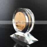 Round Shaped Crystal Desktop Clock thumbnail-4