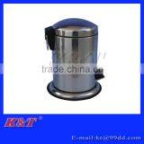 5L Simple Stainless Steel Rubbish Bin With Base thumbnail-1