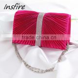 New women metal chain shoulder bag hot style clutch evening bag for girls                        
                                                Quality Choice
