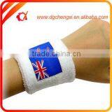 Terry Cotton Sport Timer Wristband Sweatband White thumbnail-1