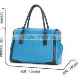 Navy Genuine Leather Lady Fashion Bag Online Shop China Fashion Tote Bag thumbnail-3