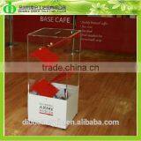 DDD-0118 Trade Assurance Chinese Factory Wholesale Acrylic Donation Box With Stand thumbnail-1