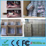 2016 Wholesale Customized Logo Full Capacity Bulk Waterproof Credit Card USB Flash Drive 2.0USB 1GB 2GB thumbnail-4