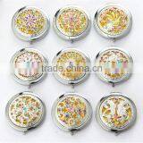 Round Folding Russian Metal Mirror thumbnail-1